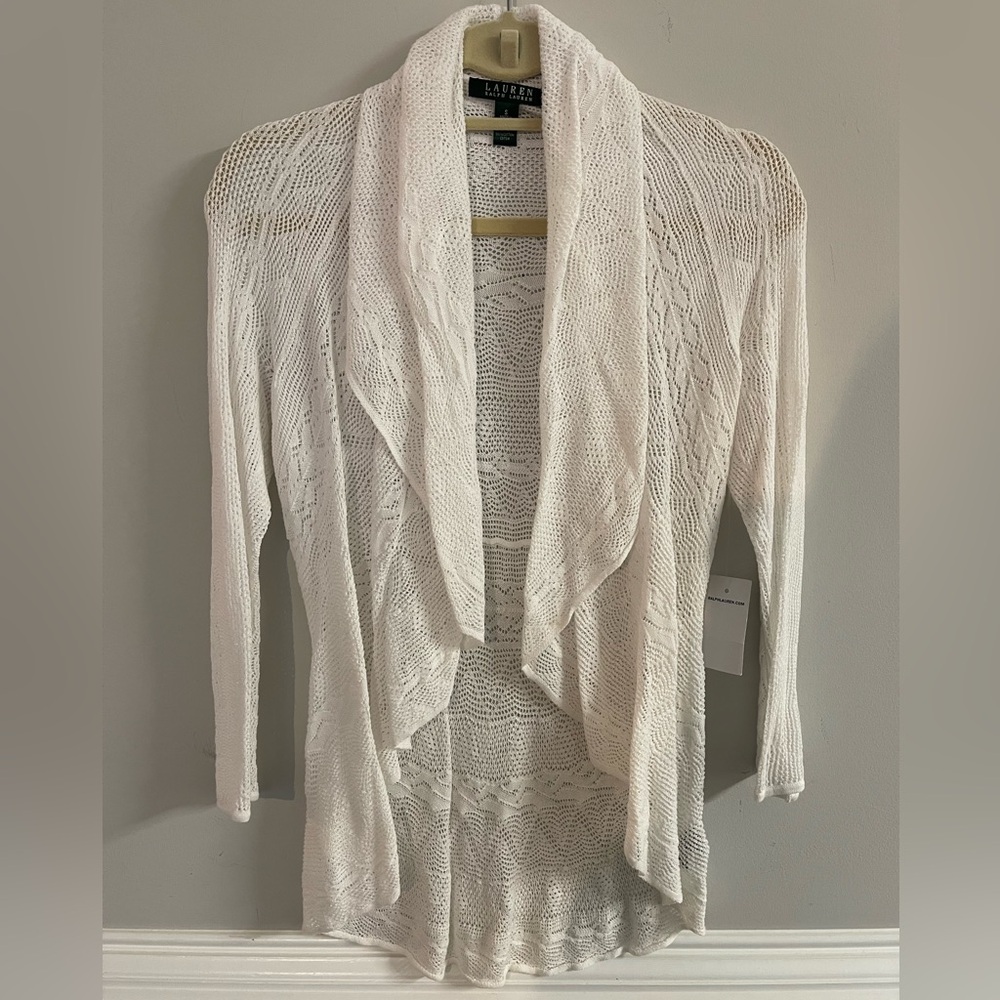 Ralph Lauren White Knit cardigan